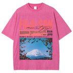 Mt Fuji Fuji-san Vintage Washed T-shirt
