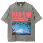 Mt Fuji Fuji-san Vintage Washed T-shirt