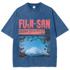 Mt Fuji Fuji-san Vintage Washed T-shirt