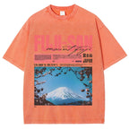 Mt Fuji Fuji-san Vintage Washed T-shirt