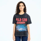 Mt Fuji Fuji-san Vintage Washed T-shirt