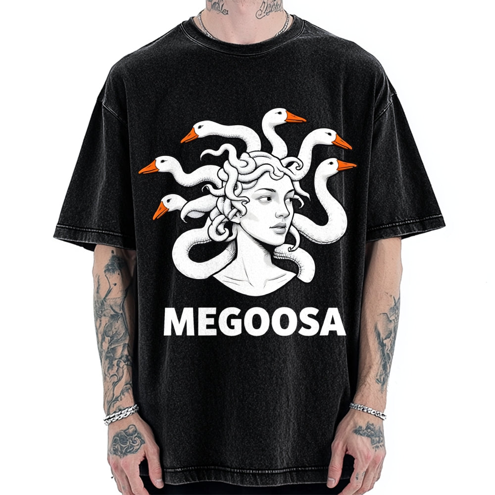 MEGOOSA Vintage Washed T-shirt