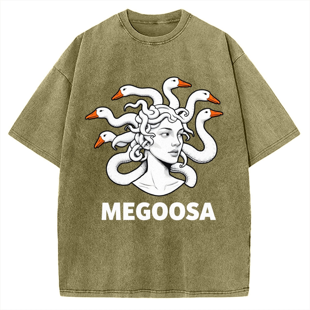 MEGOOSA Vintage Washed T-shirt