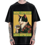 More Espresso Less Depresso Vintage Washed T-shirt