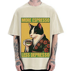 More Espresso Less Depresso Vintage Washed T-shirt