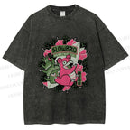Unisex Vintage Slowbro Printed Washed Tee