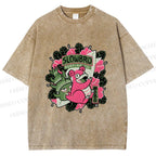 Unisex Vintage Slowbro Printed Washed Tee