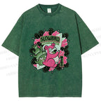 Unisex Vintage Slowbro Printed Washed Tee