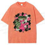 Unisex Vintage Slowbro Printed Washed Tee