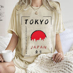 Unisex Tokyo Printed Washed Tee