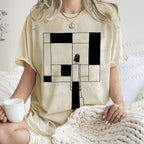 Unisex Funny painting Printed Washed Tee