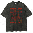 Unisex Yokohama Printed Washed Tee