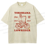 Unisex Yokohama Printed Washed Tee