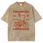 Unisex Yokohama Printed Washed Tee