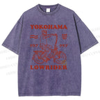 Unisex Yokohama Printed Washed Tee