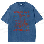Unisex Yokohama Printed Washed Tee