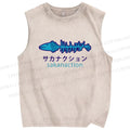 Unisex Sakanaction Printed Washed Tank Top