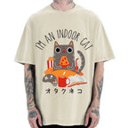 Indoor Cat Vintage Washed T-shirt