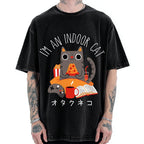 Indoor Cat Vintage Washed T-shirt