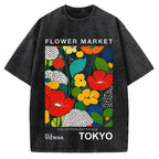 Tokyo Flower Market Vintage Washed T-shirt