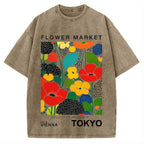 Tokyo Flower Market Vintage Washed T-shirt