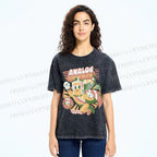 Unisex Super Analog Hero Printed Washed Tee