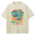 Unisex Dragon Quest Monsters Printed Washed Tee