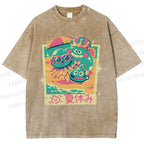 Unisex Dragon Quest Monsters Printed Washed Tee