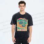 Unisex Dragon Quest Monsters Printed Washed Tee