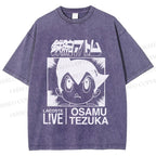 Unisex Japanese Astro Boy Printed Washed Tee