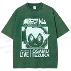 Unisex Japanese Astro Boy Printed Washed Tee