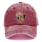 Katana Cat Tattoo Washed Cap