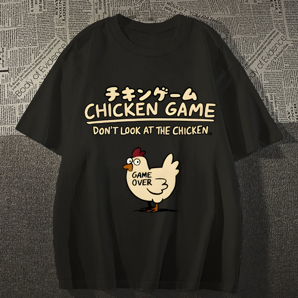 Chicken Game Cotton casual T-shirt