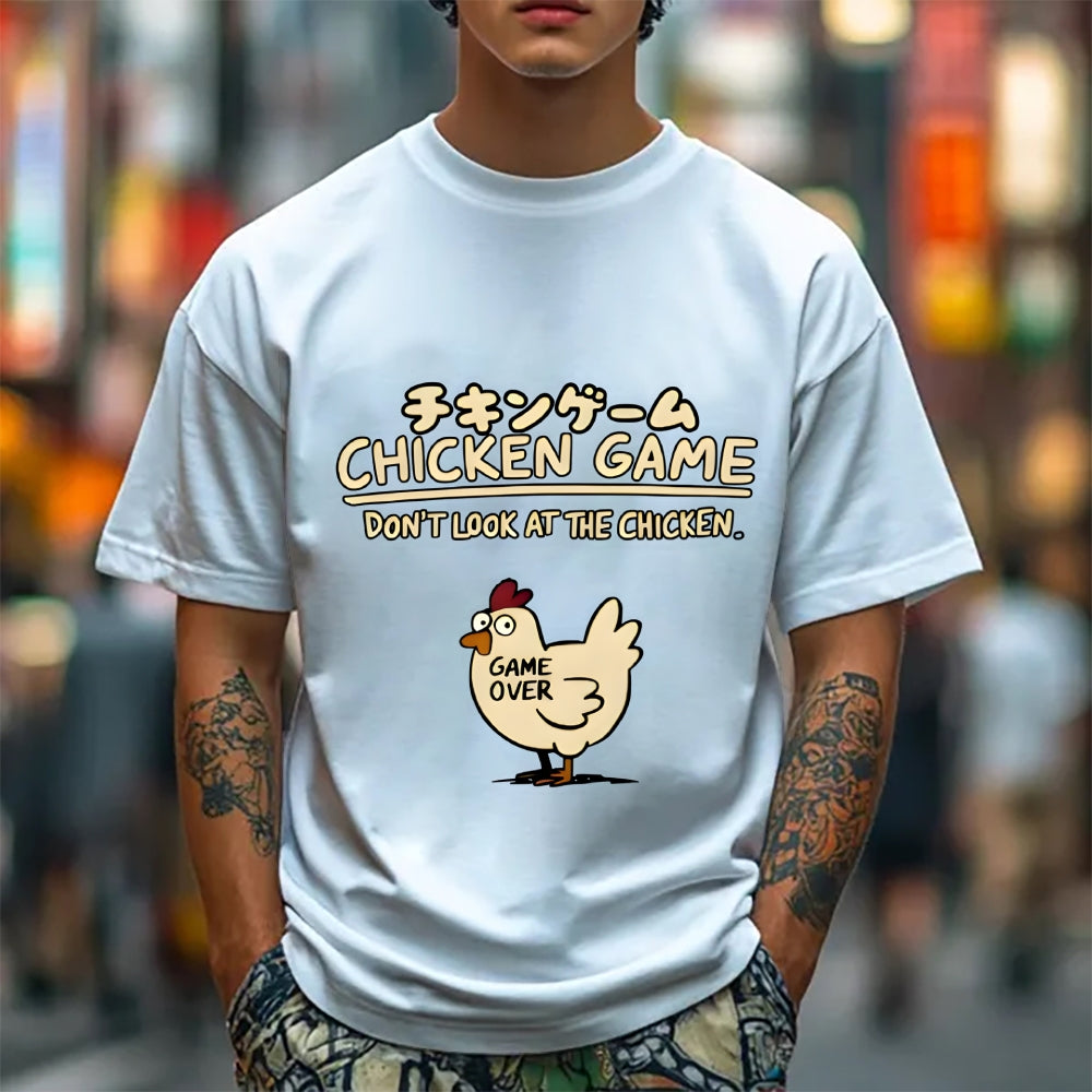 Chicken Game Cotton casual T-shirt