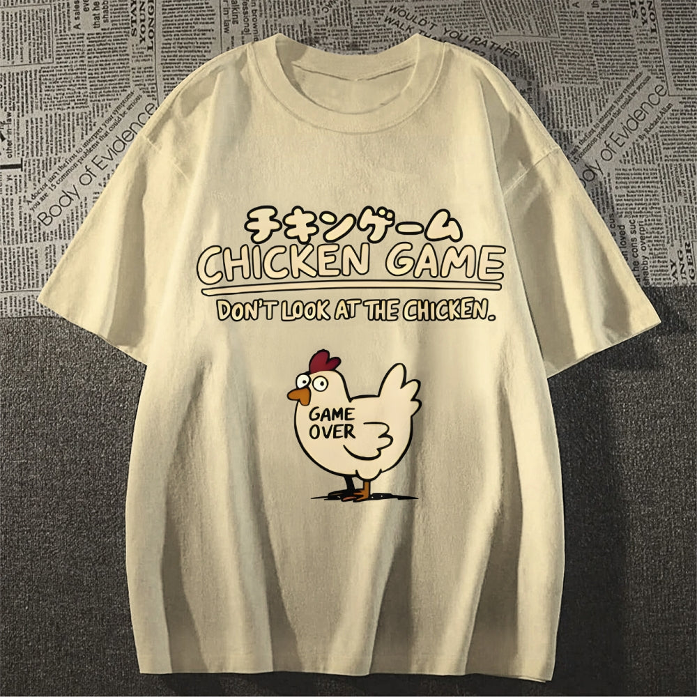 Chicken Game Cotton casual T-shirt