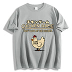 Chicken Game Cotton casual T-shirt