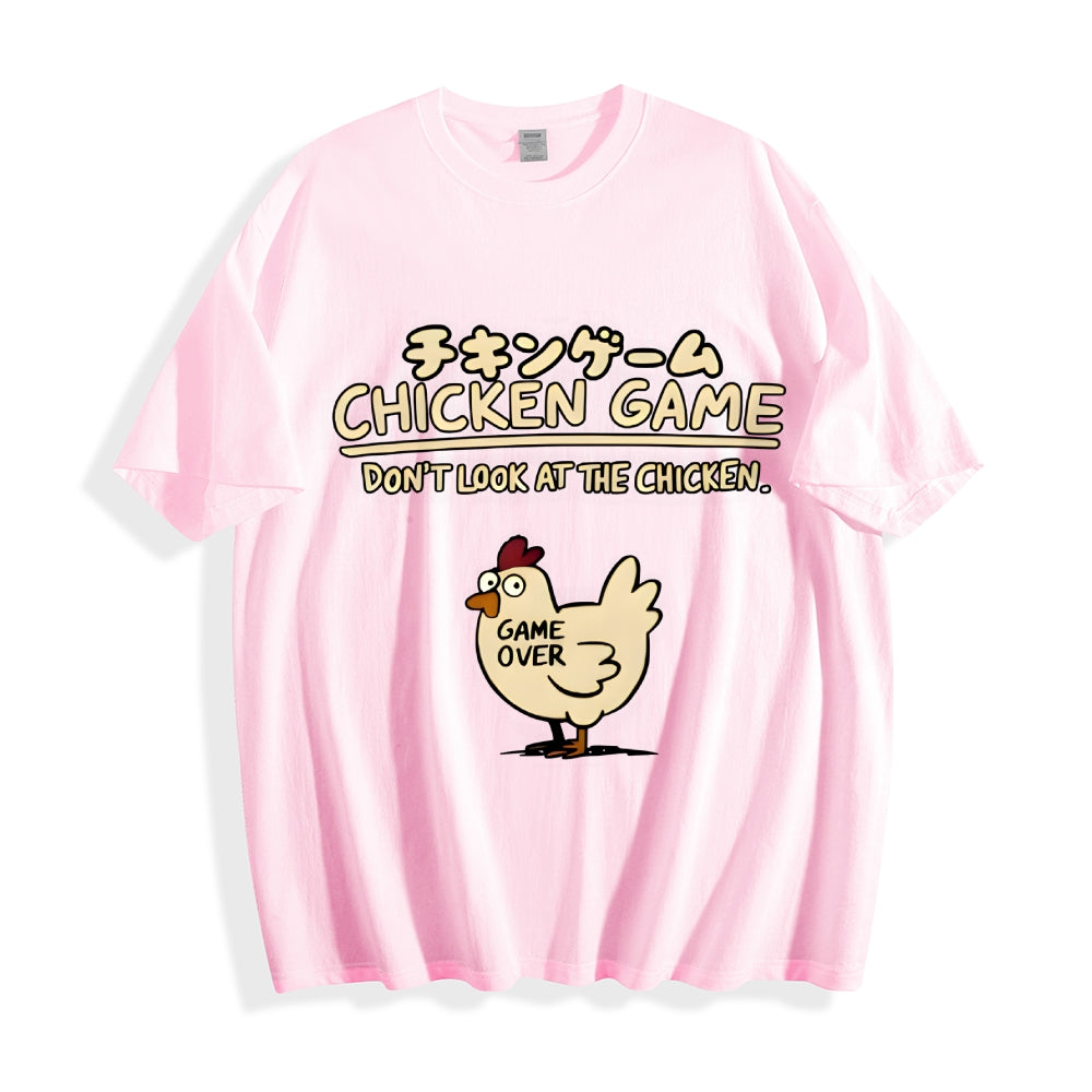 Chicken Game Cotton casual T-shirt