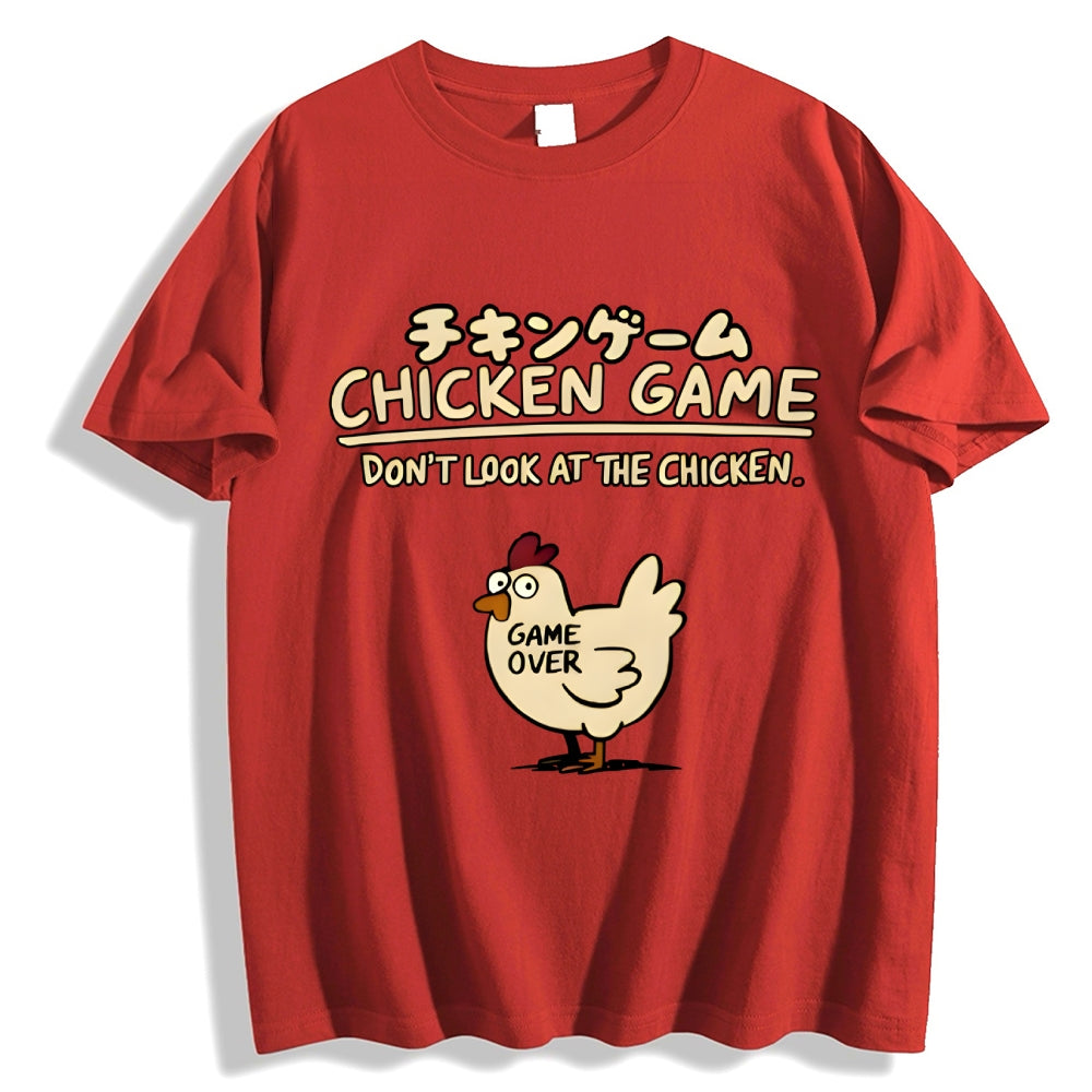 Chicken Game Cotton casual T-shirt