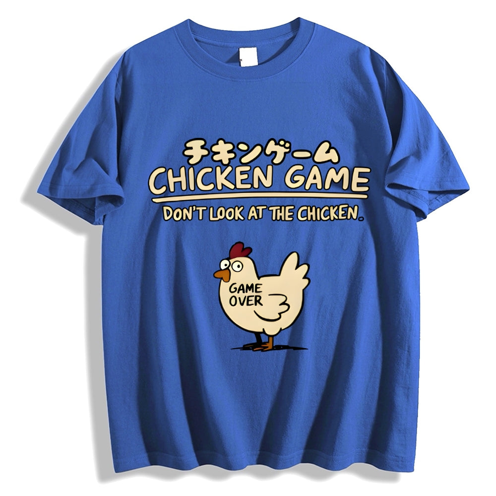 Chicken Game Cotton casual T-shirt