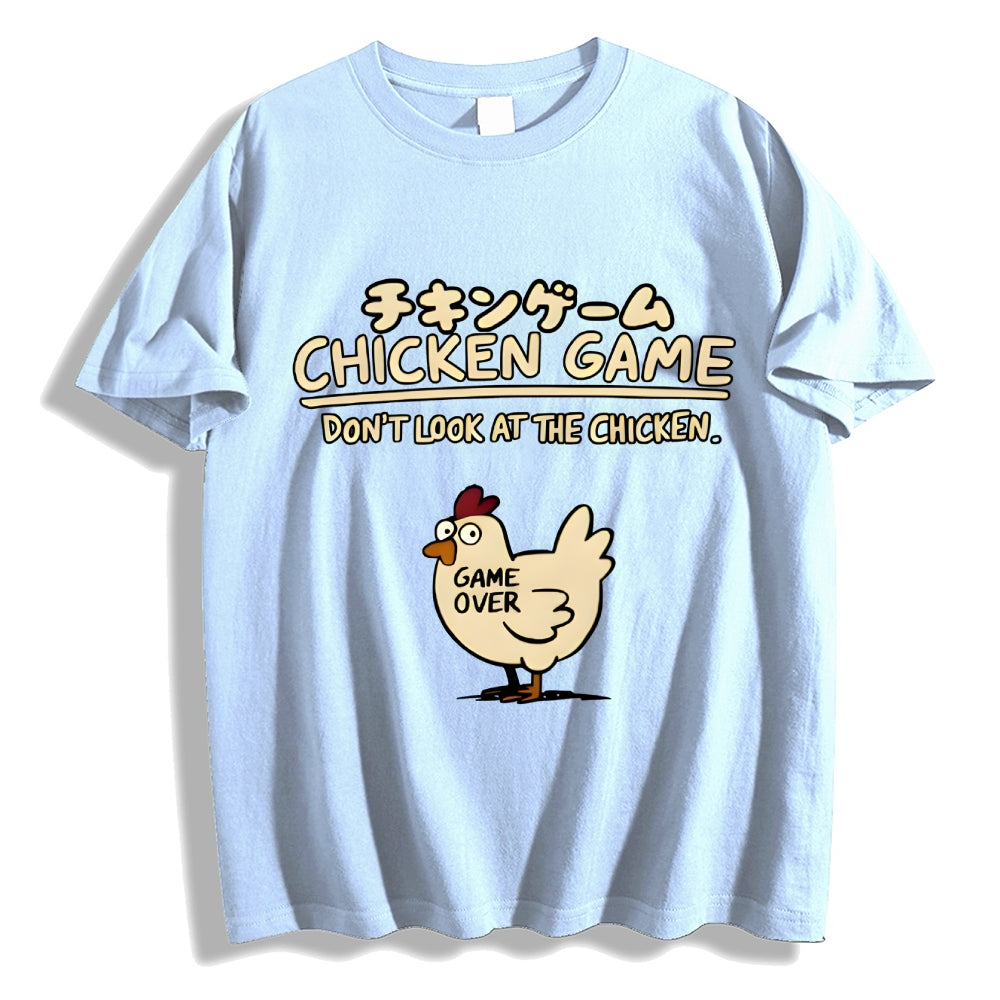 Chicken Game Cotton casual T-shirt