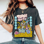 Unisex Tiger Printed Washed Tee