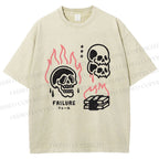Unisex Failure Printed Washed Tee