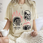 Unisex Failure Printed Washed Tee