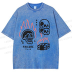 Unisex Failure Printed Washed Tee