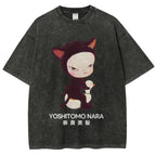 Yoshitomo Nara Vintage Wash Japanese Design T-Shirt