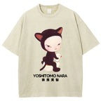 Yoshitomo Nara Vintage Wash Japanese Design T-Shirt