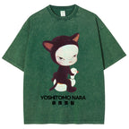 Yoshitomo Nara Vintage Wash Japanese Design T-Shirt
