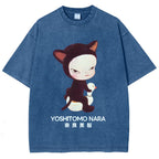 Yoshitomo Nara Vintage Wash Japanese Design T-Shirt