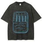 Sardine fish Vintage Washed T-shirt
