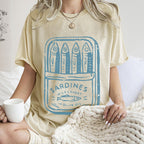 Sardine fish Vintage Washed T-shirt